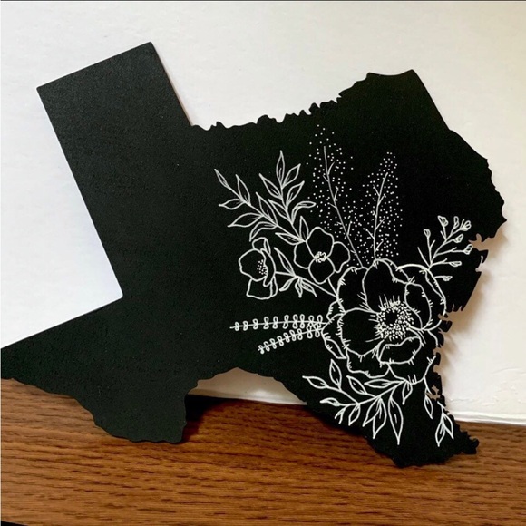 Mini Texas Cutout Shape - Hand Painted Art - size 6x6 - Picture 1 of 1